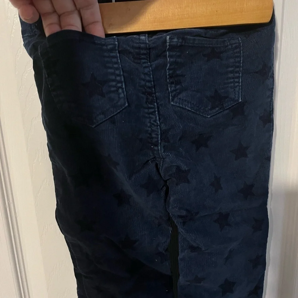 Baby Gap 2 years corduroy knit lined pants blue dark wash star embellishment